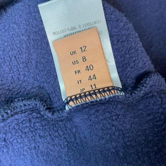 Maggie Marilyn Ruffle Follow My Lead Pullover Hoodie Women Size 8 Blue - Picture 7 of 9